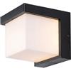 rabalux Lampada, da esterno, a parete, LED 10W, IP54, bianco caldo 11,5 x 11,5 cm, Andelle (Nero)