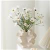 Ecofocet Vaso Decorativo da Interno, Vasi di Fiori in Ceramica, Vasi Decorativo Interno Moderni, Vase Matt, Nordic Stile Decorativo Vaso, Boho Vase per Soggiorno,Ufficio,Tavolo Decor, Beige