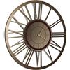 Arti & Mestieri Big Lux - Orologio da Parete di Grandi Dimensioni di Design 100% Made in Italy - in Ferro, Diametro 90 cm - Bronzo