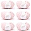 ggh Sportlife Box | Set da 300 g (6 x 50 g) | 100% Morbida Fibra Naturale in Diversi Colori | Colore 047 rosé