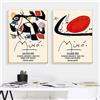 SDVIB Surrealismo Joan Miro Art Poster Stampa Tela Pittura Astratta Moderna Arte della parete Immagine per Soggiorno Decorazioni per la casa 60x80cm-2Pieces Frameless