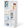 Floordirekt Libreria, scaffale bianco con 7 scomparti, 24 x 50 x 106 cm, divisorio per cameretta dei bambini, soggiorno, ufficio e camera da letto (Arkansas)