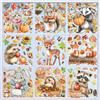 SILARLAIT Vetrofanie Autunno, SILARLAIT Adesivi Finestra Autunno Statico & Rimovibile & Riutilizzabile, Decorazioni Autunnali, Vetrofanie Autunnali Finestre Decorazioni per Casa