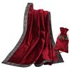 BLESSUME Tovaglia di Tarocchi con Borsa Tovaglia Altare Wicca Quadrata in Velluto, Taglia unica