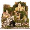 Holyhome Paesaggio per Presepe Illuminato 24x21x24 cm (9,44x8,26x9,44 Inch) Realizzato e Dipinto a Mano, Made in Italy