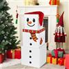 JOYIN 4 scatole impilabili natalizie con coperchio e cappello di Natale, grandi scatole decorative impilabili, scatole per nidificazione, scatole regalo impilabili per Natale e decorazioni invernali