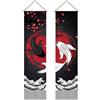 AHANDMAKER Confezione da 2 arazzi retrò Yin Yang Boemi verticali con nappa da appendere a parete, camera da letto, soggiorno, casa, 33 x 130 cm