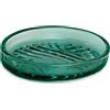 Kiamami Valentina Piattino Portasapone In Vetro Verde Collezione Fiordaliso | Dimensioni 13x9,3x2,4 cm, vetro verde elegante, ideale per bagno, accessorio collezione Fiordaliso