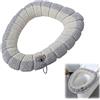 Rakiuty Bagno Coprisedile WC Pad,Coprisedili per WC,Coprisedile Universali per Toilette,Caldo Cuscino del Sedile del Water,Toilette Copri Sedile,Copri Sedile Toilet Morbido Invernale (Grigio)