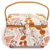 Prym 612069 - Cestino da cucito in cotone, 32 x 20,5 x 21 cm, colore: sabbia
