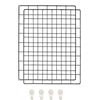 KAIAIWLUO Pannello della Griglia della Parete,2 Pz Espositori Foto a Parete Display della Foto Gridwall Filo con Clip Foto Display Shelf Bacheca Immagine Parete Organizer per Hoom Ufficio Cucina