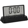 Lancoon Sveglia digitale LCD con 3 sveglie trasparente temperatura data visualizzazione settimana Snooze desktop semplice portatile facile da usare per la decorazione della casa camera da letto
