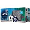 NIVEA MEN Kit, Confezione Regalo Uomo con Balsamo Sensitive Dopobarba da 100 ml, Deodorante Roll-On da 50 ml e Nivea Men Creme 75 ml, Set Skincare Uomo con Pochette in Omaggio