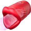 GQTYBZ Masturvatore per Uomo Realista con Automatico Sex Toys, Bocca Grande Masturbtore per Pene Automatico con 9 Modalità di Vibrazione, Sexytoysys Uomo Vibratore 3D Realista Vagina Pompa Sex Toy