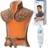 RENPHO Cuscinetto riscaldante ponderato per collo, spalle e schiena | 6 livelli di calore, 3 timer auto, flanella morbida lavabile, CE, anti-surriscaldamento, controller rimovibile