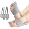 XFSRG 2 Pezzi Correttori per Alluce Valgo Tutore Separatori Fascia Elastica Dita dei Piedi Supporto Quotidiano Raddrizzatori per Alluce Valgo Unisex
