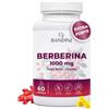 Bandini® Berberina 1000mg pura alto dosaggio | Pura Berberina HCl da Berberis Aristata al 97% + Cromo e Pepe Nero | Massimo assorbimento | Funzione digestiva, epatica, intestinale | 60 capsule vegane