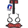 Wuhuarou Cinghie erotiche handcuffs-Contention per il letto-Accessori erotici per adulti-Attrezzature di contesa per le donne-Accessori SM-Giocattoli erotici per coppie-Giocattoli sensuali-Giocattoli per