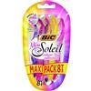BIC Rasoi BIC della collezione "Miss Soleil Colour", da donna, maxi confezione da 8