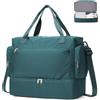 SEAFEW Borsone da Viaggio,Bagaglio a Mano 45x36x20 Easyjet Borsa da Viaggio | Borsa da Cabina Easyjet Borsa Palestra Sportiva Borsa Ospedale Parto con Scomparto per le Scarpe per Uomo e Donna,Blu pavone