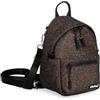 Colourbook Minibag Zainetto Piccolo 2.8L Glitter (Bronzo) | Passeggio, Poliestere luccicante, Monocolore, Tasca frontale zip, Dimensioni 10x15x20 cm, Finitura morbida, Ragazze