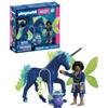 PLAYMOBIL | Fantasy & Magic | Unicorno da collezione Chiaro di luna con fata | Set di unicorno notturno con fata maschile, joyling e lanterna lunare | Per bambini dai 4 anni in su | 72217