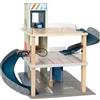 small foot Parcheggio multipiano con Ascensore, in Legno, con 2 Auto elettriche, da 3 Anni