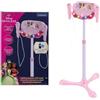 Lexibook, Principesse Disney, luci per Supporto Karaoke, Rosa, S160DPLXB | Karaoke Principesse Disney con 2 microfoni, effetti vocali, luci e canzoni integrate.