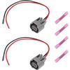 Briny River 2 Pezzi Cablaggio Connettore A Treccia Per Luce Di Posizione Laterale 9098011156 Compatibile Con Toyota Compatibile Con Lexus
