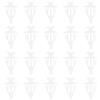 ECSiNG 50 Pezzi Di Guarnizioni In Gomma Per Porte Clip Di Rifinitura 67867-12150 Compatibile Con Toyota Plastica