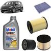 OP Kit tagliando 4 filtri + 7L olio Mobil FE 5W30 per Ford S-max 2.0 TDCi gasolio 2014+