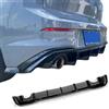 TGFOF Diffusore paraurti posteriore per Golf 8 MK8 2021-2024 | Corredo nero lucido del corpo dello spoiler del paraurti posteriore dell'ABS con due scarico uno sbocco