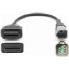 Dezanyc Adattatore per cavo diagnostico per moto, 6 pin, 6 pin a 16 pin, adattatore OBD2 per motore CAN OBD2, compatibile con BRP Moto polaris ATV UTV moto bici Clut