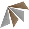 LALADEFIEE Set di 4 spatole triangolari in plastica per pellicole auto, con impugnatura a risparmio energetico, per vernice auto e vetri, 6,18 x 3,15 x 0,08 cm, per applicazioni di wrapping