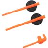 Generic Aghi for puntatore tachimetro moto 3 pezzi di ricambio | Ricambio Robusto, Facile da Usare, Pratico, for Moto(ORANGE)