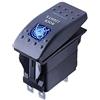 Mintice Auto 12V 20A LED Blu Luce Pannello Interruttore a Bilanciere | Interruttore a Levetta Pulsante Cruscotto Impermeabile Camion 5Pin Rock Light