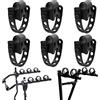 ASENDIWAY 6 pz/set Bike Rack Cinghie di Ricambio Cinghia di Gancio Della Bicicletta Culla Porta Bici Mount Cinghia di Gomma Nero Ganci di Ricambio Accessori Rack Auto Gancio di Camion Fit Tubi di