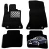 MTC Automotive Tappetini Mercedes Classe C W206 | S206 dal 2021, Set 4 Pezzi | Tappeti Auto in Moquette Nera con Battitacco in Gomma Rinforzata e Bottoni Ancoraggio, Su Misura, Antiscivolo