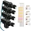 ETOPARS Etopar 4 Pezzi Motore Robusto Attuatore Serratura Porta Blocco Cavo 2 Fili | Universale Ad Alta Potenza 12V Centrale Sistema di Bloccaggio Telecomando