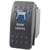 Mintice Auto 12V 20A LED Blu Luce Pannello Interruttore a Bilanciere | Pulsante Cruscotto Impermeabile Camion 5Pin Roof Light