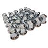 Generic 60pcs 33mm copridado ruota tappi plastica Lux cromo lungo fit camion rimorchio autobus camion auto veicolo LKW