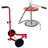 bonezzi 600B INGRASSATORE per Grasso con Carrello per FUSTI da 18KG Pompa ingrassaggio Italy