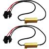 Flylin 2 pezzi decodificatori LED per fari auto, resistenza al carico, kit anti sfarfallio iro, decodificatore H7 50 W, impermeabile, Canbus Decoder di segnalazione, per moto, auto, camion