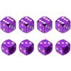 PATIKIL Tappi Gomme Auto a Forma di Dado, 8Pz Tappo Valvola Pneumatici Universali in Lega di Alluminio Antipolvere per Auto SUV Camion Moto e Biciclette, Viola