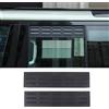 METYOUCAR Griglia di ventilazione per finestrini laterali posteriori, in alluminio, compatibile con LR Defender 110, 130 2020-2026, deflettori frangivento, protezione solare e pioggia, accessori in rete (nero