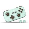 IINE Retro Pocket Game Controller with Hall Effect Joysticks, Switch 1 & 2 Compatible, Wireless Gamepad for Steam Deck, PC, Android, iOS, Customizable D-Pad, Vibration & Motion Control (Mint Choco)