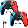 AceGamer 2pcs controller per Switch 2/Switch/Lite/OLED, controller wireless Pro con joystick Hall/giroscopio a 6 assi/funzione di riattivazione/pulsante programmabile/impostazioni di vibrazione