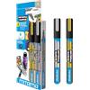 Mitama - Universal Marker - Pennarelli acrilici Colore ORO e ARGENTO - Astuccio da due pezzi - Inchiostro a base acqua - Punta 2,8 mm - Colori adatti a tutte le superfici