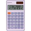 DONAU Calcolatrice tascabile DONAU TECH, 12 cifre, 7,6 x 12,6 x 1,1 cm, viola, doppia alimentazione solare/a batteria, 1 pezzo, calcolatrice da tavolo