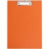 MAUL Lavagna per gesso con copertina in alluminio, alta A4 orange | presa salda fino a 80 fogli, superficie liscia e scrivibile, verticale ideale per moduli liste e appunti